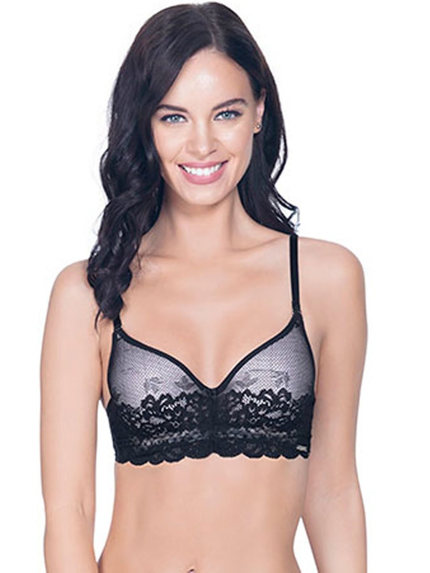 Amante Black Under Wired Padded Seamless Bra