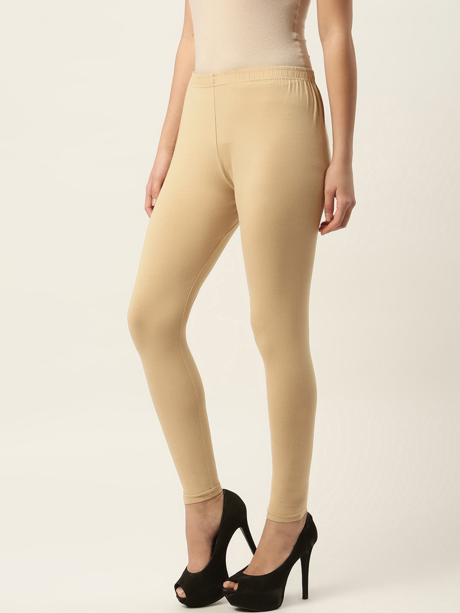 Ms.Lingies Khaki Cotton Leggings