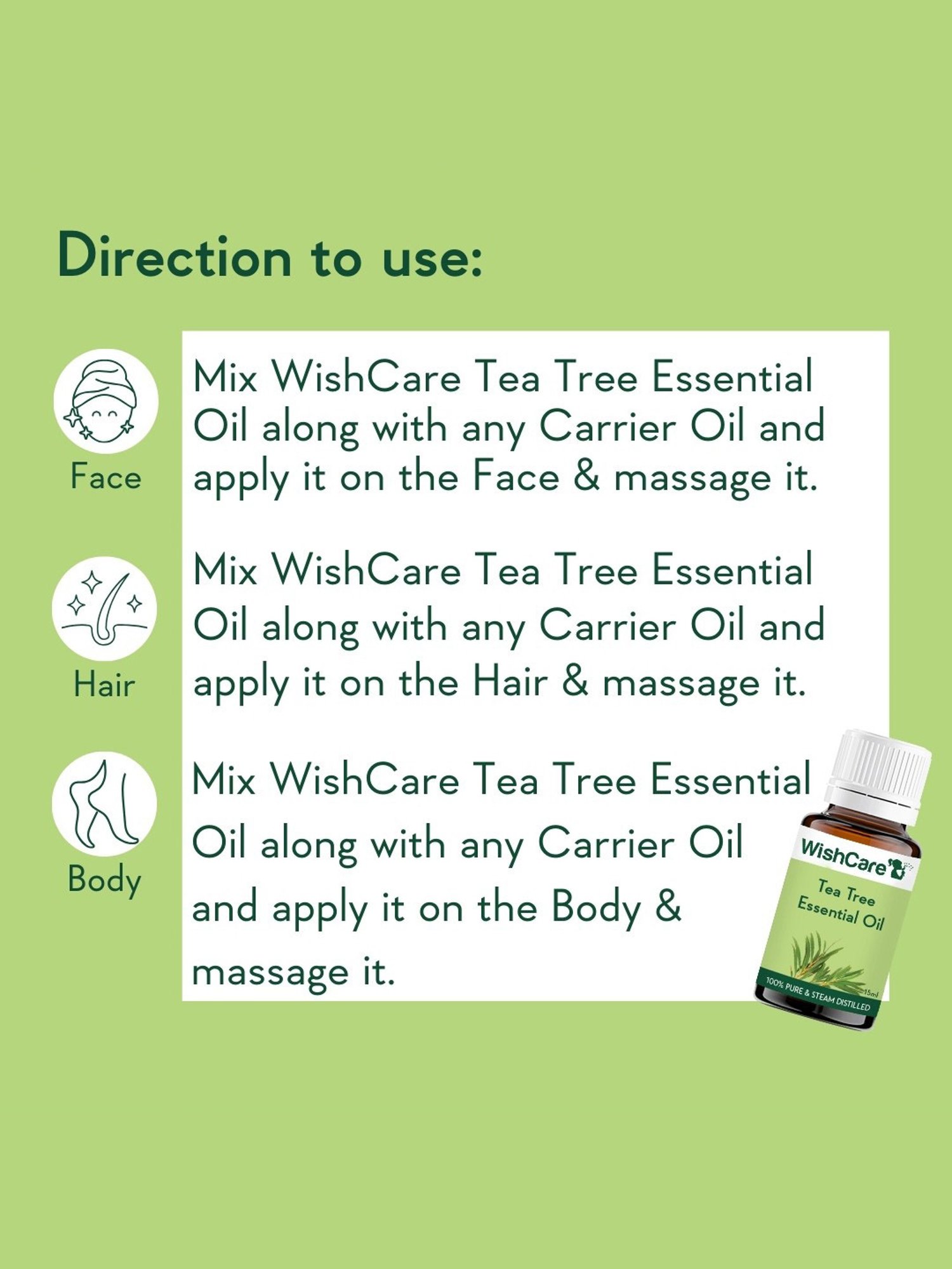 Wishcare Tea Tree Essential Oil - 15 ml