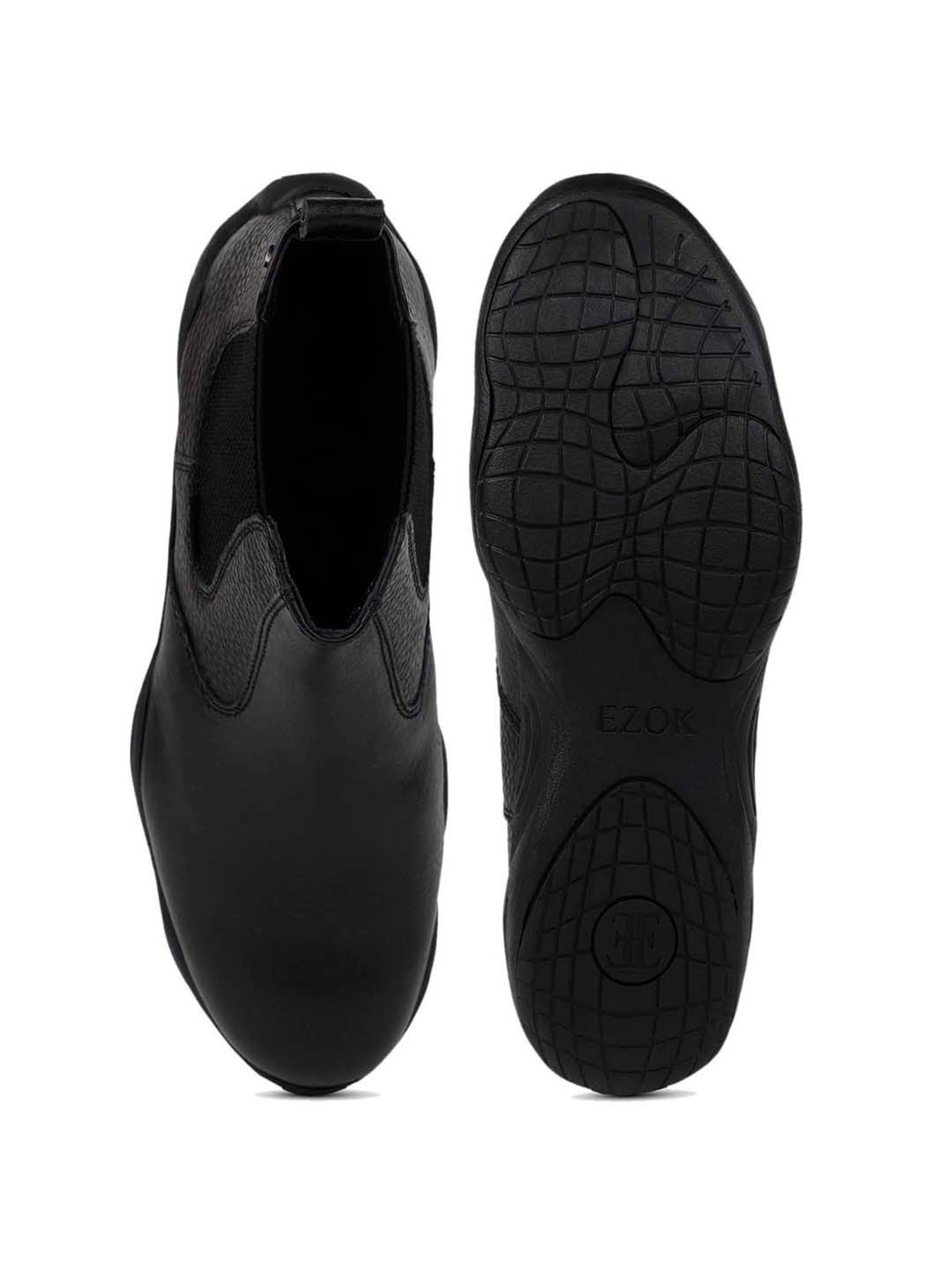 EZOK Men's Black Chelsea Boots