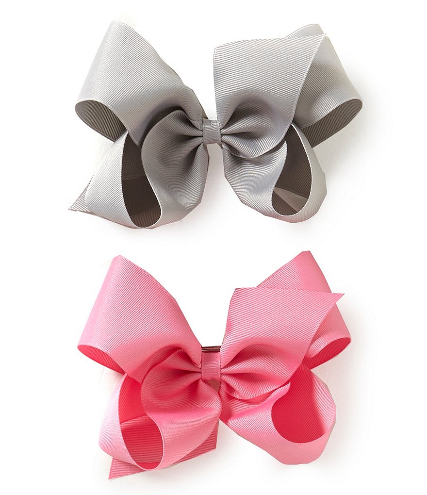 Copper Key Girls Grosgrain King Bows 2-Pack
