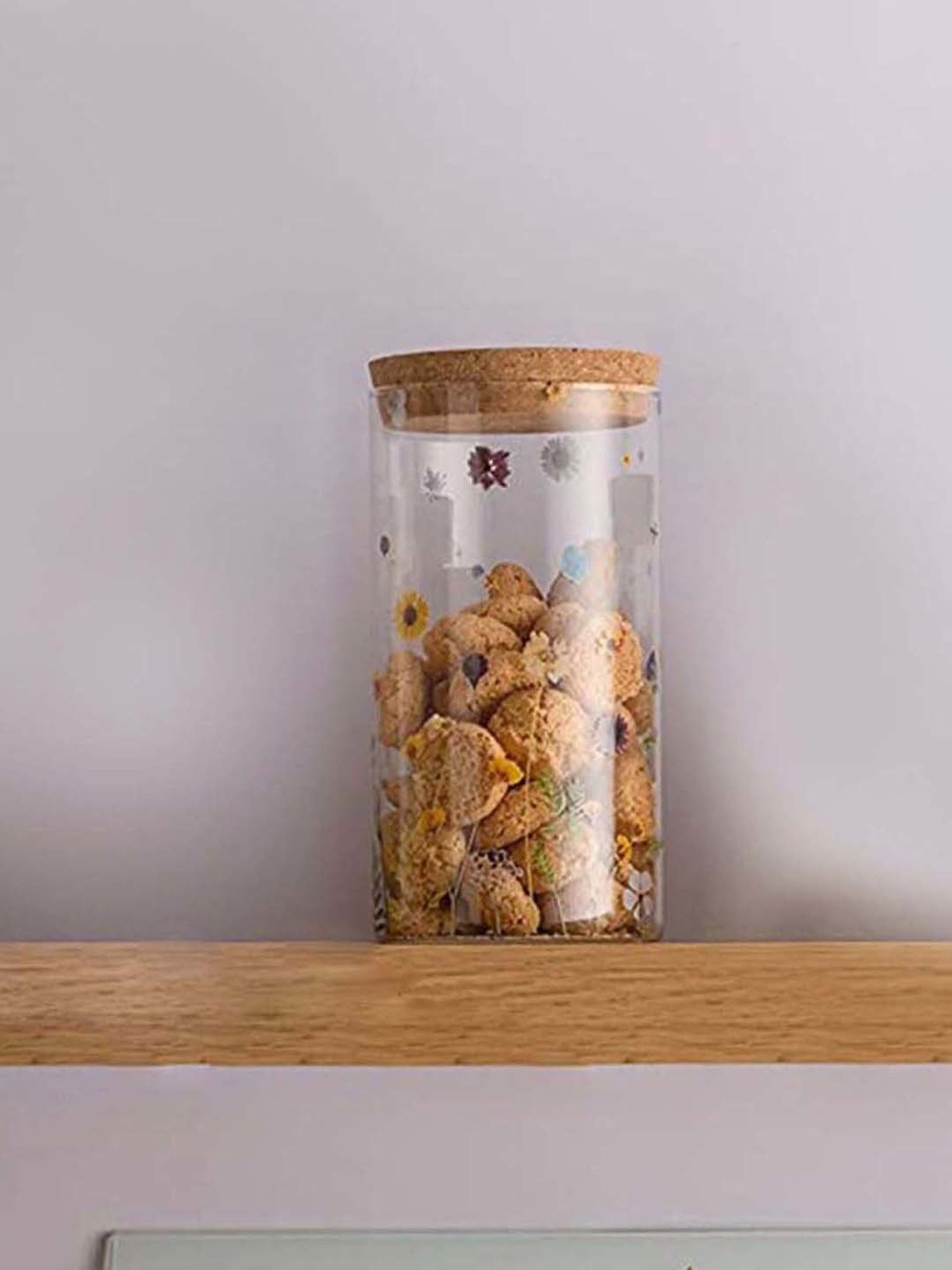 Typhoon Botanics Multicolor Glass Large Storage Container (1.1 L)