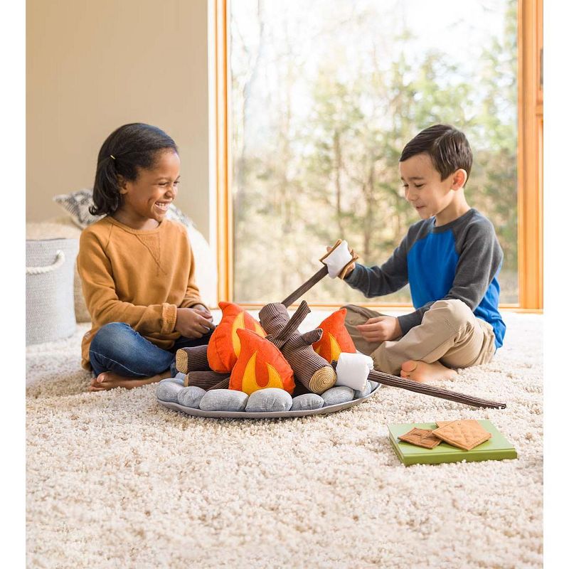 HearthSong - Plush Campfire Set for Kids Outdoor Play