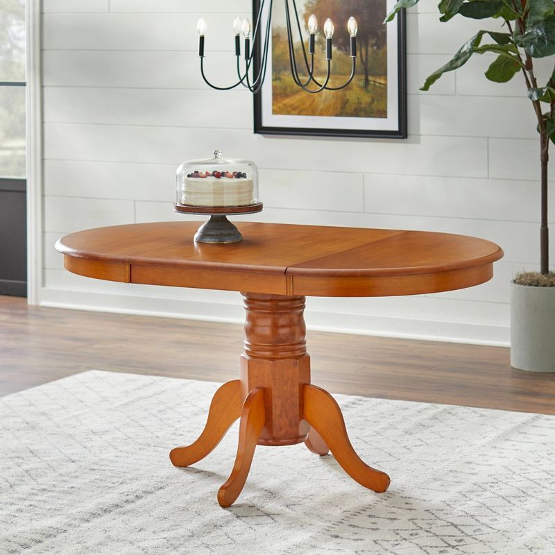 Farmhouse Extendable Dining Table Wood/Oak - Buylateral