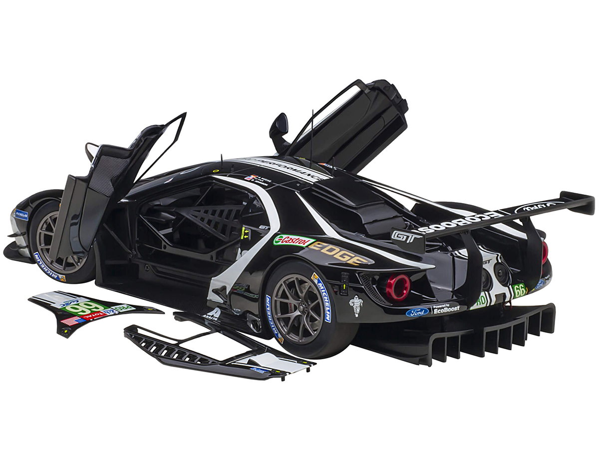 Ford GT40 MK IV #1 Dan Gurney - A. J. Foyt Winner "24 Hours of Le Mans" (1967) with Acrylic Display Case 1/18 Model Car by Spark