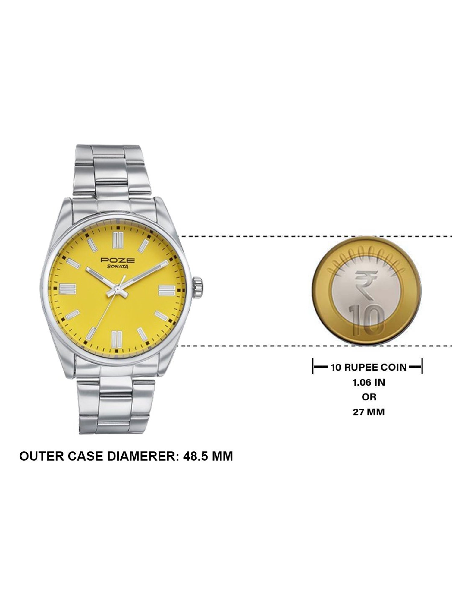 Sonata Poze SP70033SM04W Sonata Poze 3.0 Analog Watch For Men