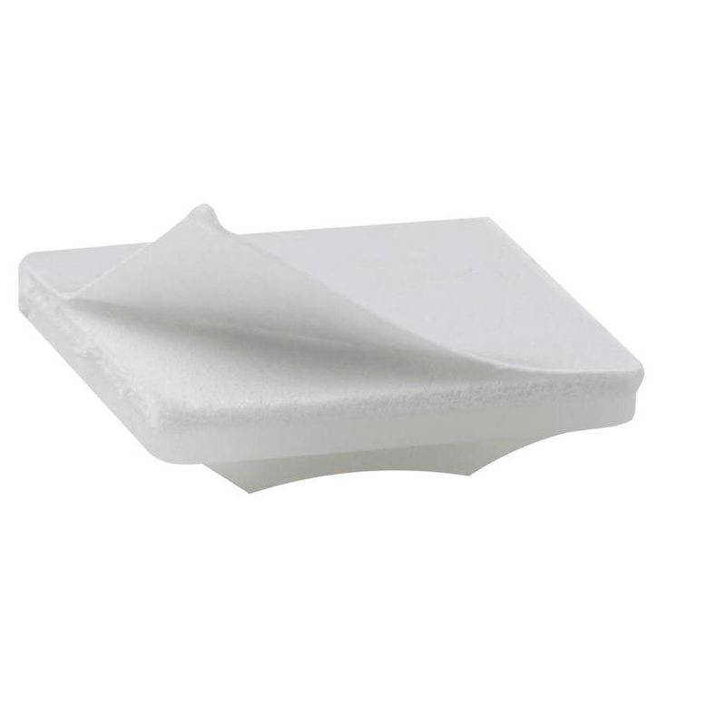 Monoprice Self Adhesive Cable Tie Mounts with Mounting Hole, 0.75x0.75 in, 100 Pcs/Pack, White, ABS Type Approval, for Home, Office Cable Wire