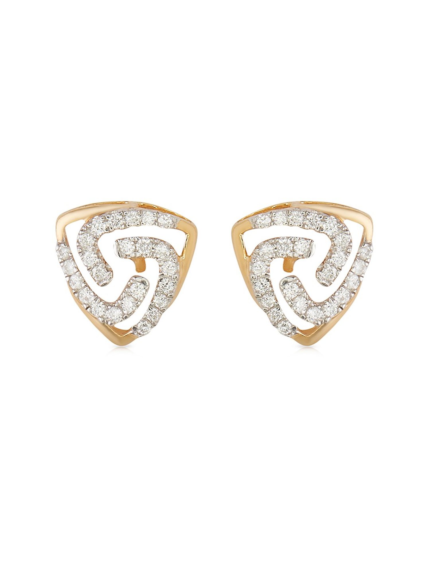 Waman Hari Pethe Jewellers 18k Gold & Diamond Earrings for Women