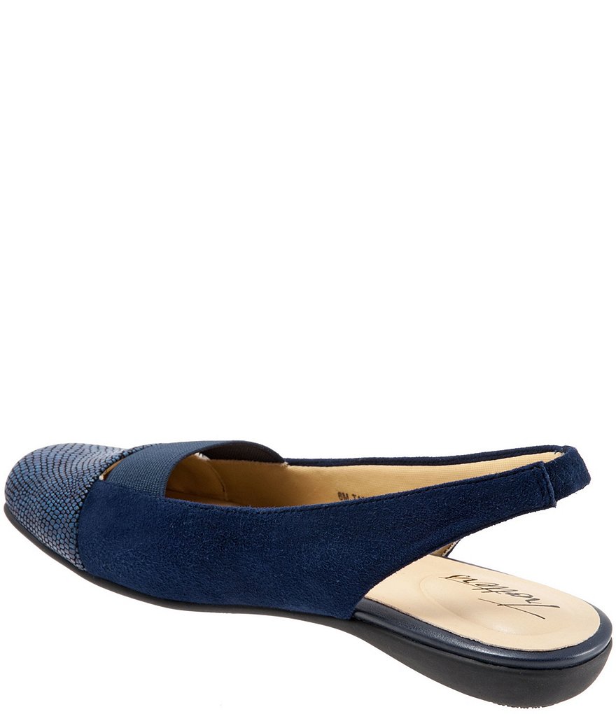 Trotters Sarina Suede Slingback Flats