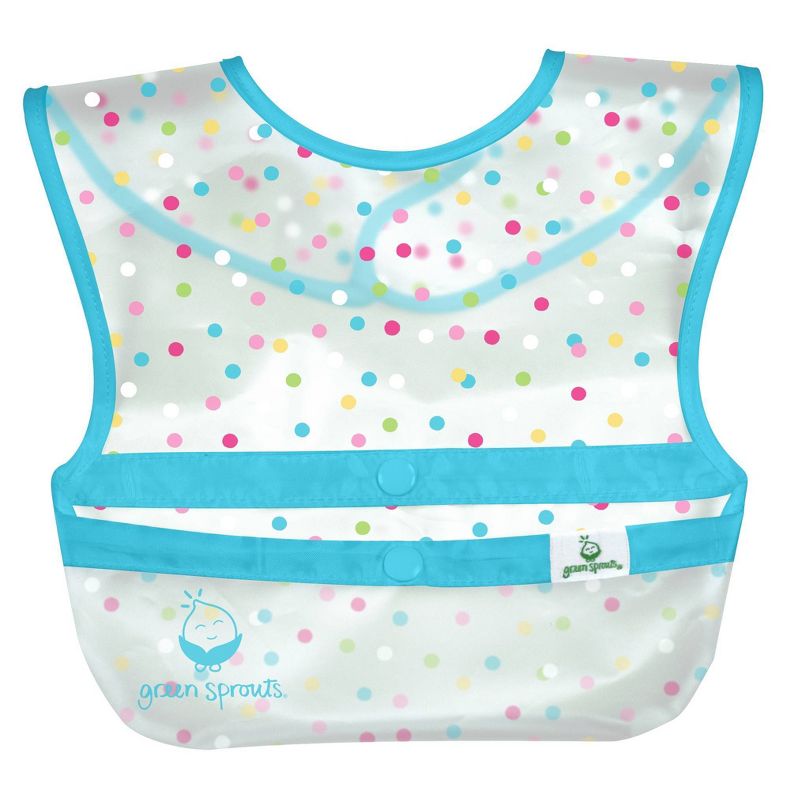 green sprouts Snap & Go Wipe-Off Bibs Cupcakes 9-18 Months Pink - 3pk