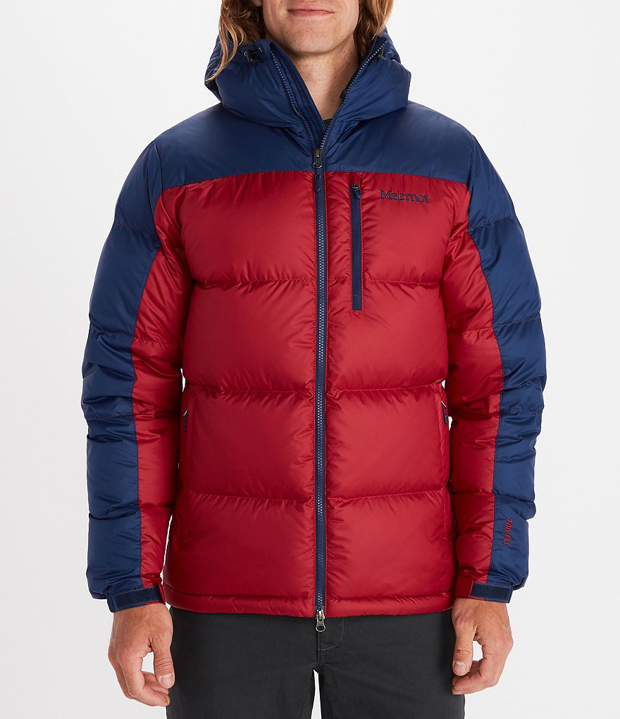 Cole Haan Hooded Down Zip Front Puffer Jacket