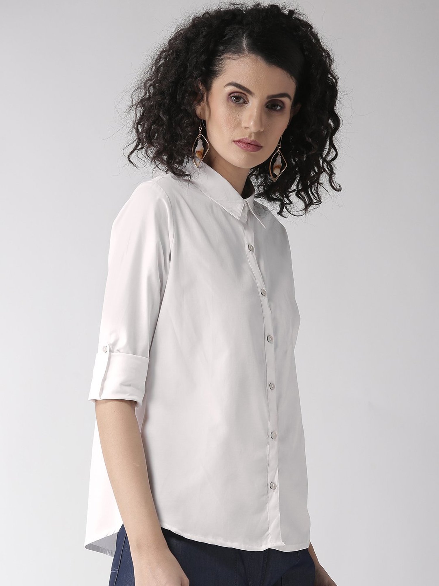 Annabelle by Pantaloons Black Polka Dots Shirt