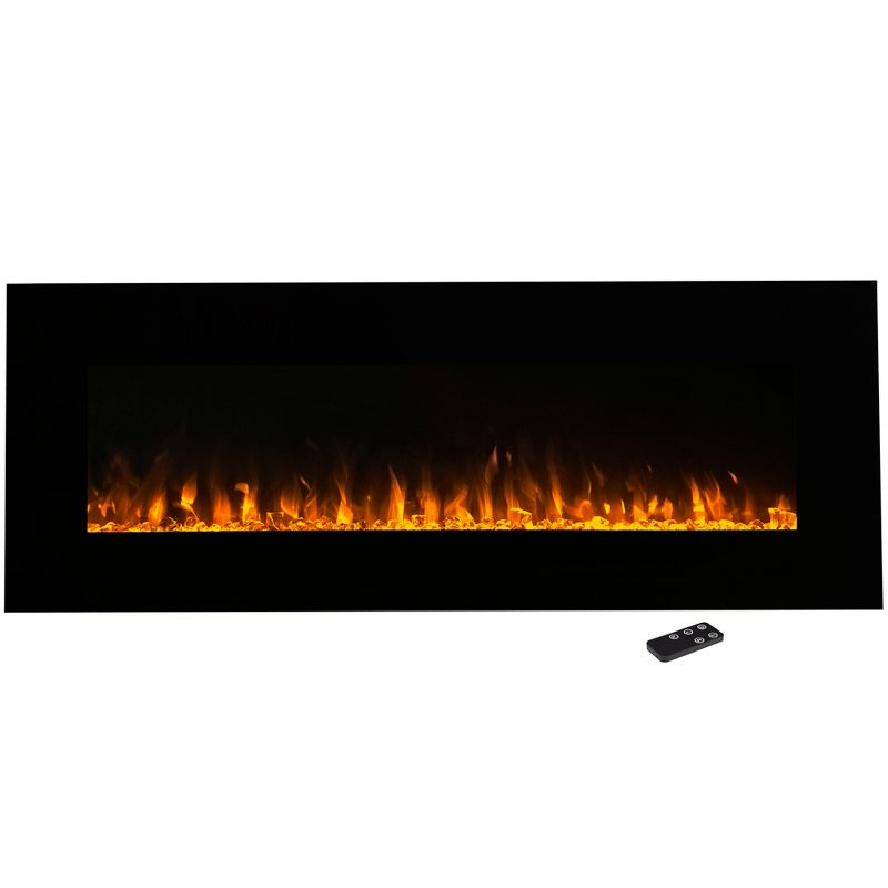 Northwest 54" Electric Fireplace Wall MountedLed Fire And Ice Flame With Remote