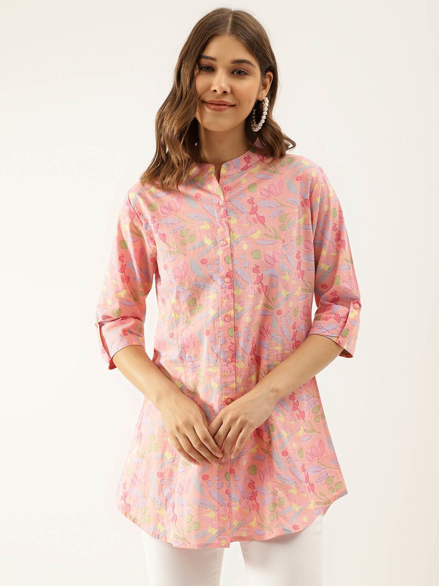 Divena Pink Printed Top