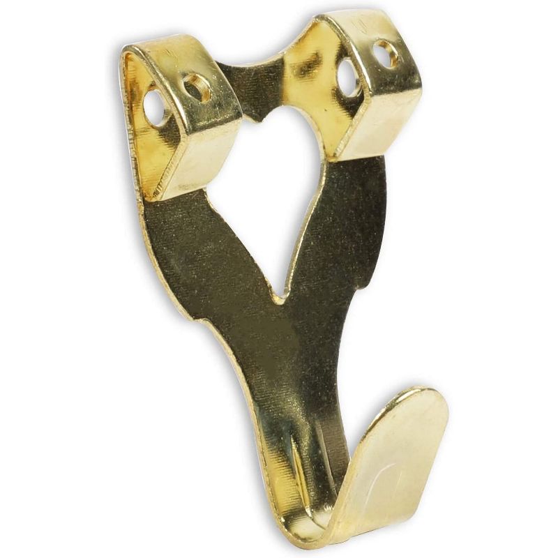 Okuna Outpost 100 Pack Heavy Picture Frame Hanger Wall Hooks with Screws, Gold, 1.3"