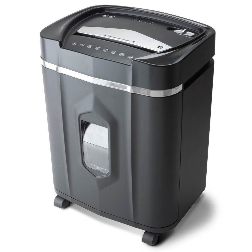 Aurora AU1210MA Professional Grade High Security 12-Sheet Micro-Cut Paper/ CD and Credit Card Shredder/ 60 Minutes Continuous Run Time