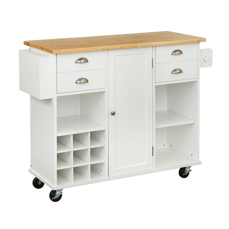 Lotus Kitchen Cart White - Buylateral