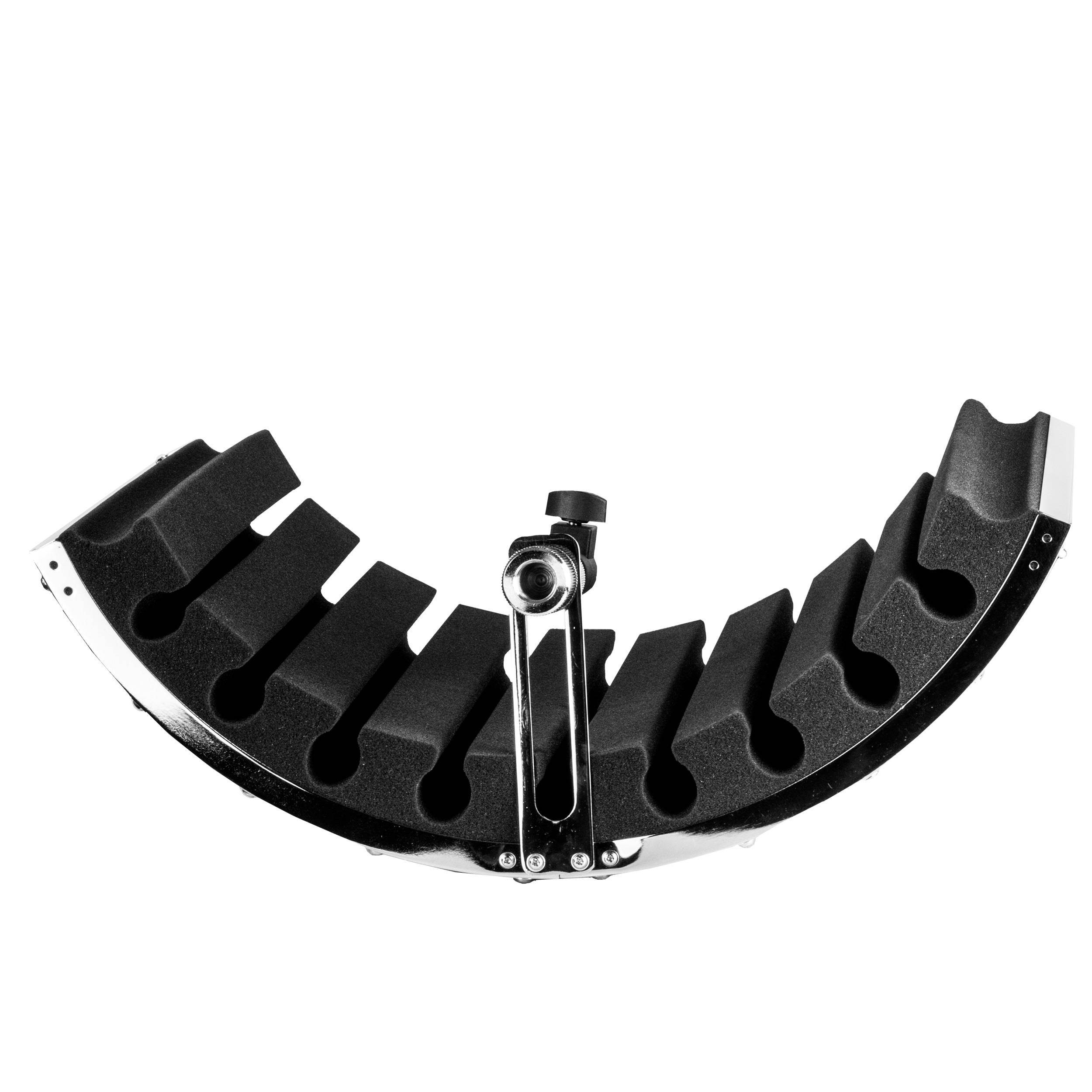 Nady MSI-16 Microphone Isolator - Reduces unwanted room noise in vocal recordings, lightweight metal with sound absorbing foam, rugged and portable, mounts to microphone