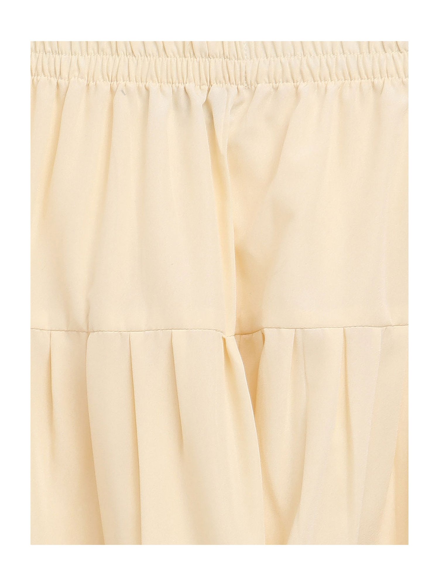 Ahalyaa Kids Beige Striped Kurta with Churidars