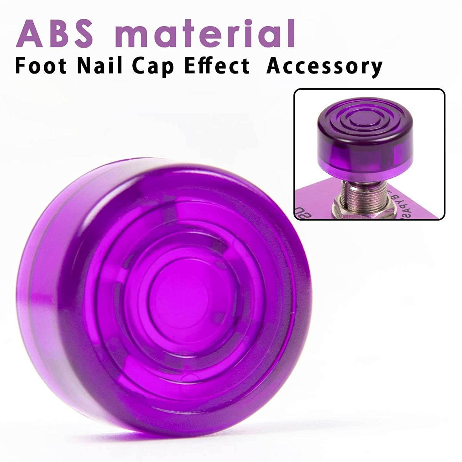 lotmusic Vintage Phase Electric Guitar Phase Effect Pedal Mini Guitar with Foot Nail Cap Accessory ABS Aluminum alloy material