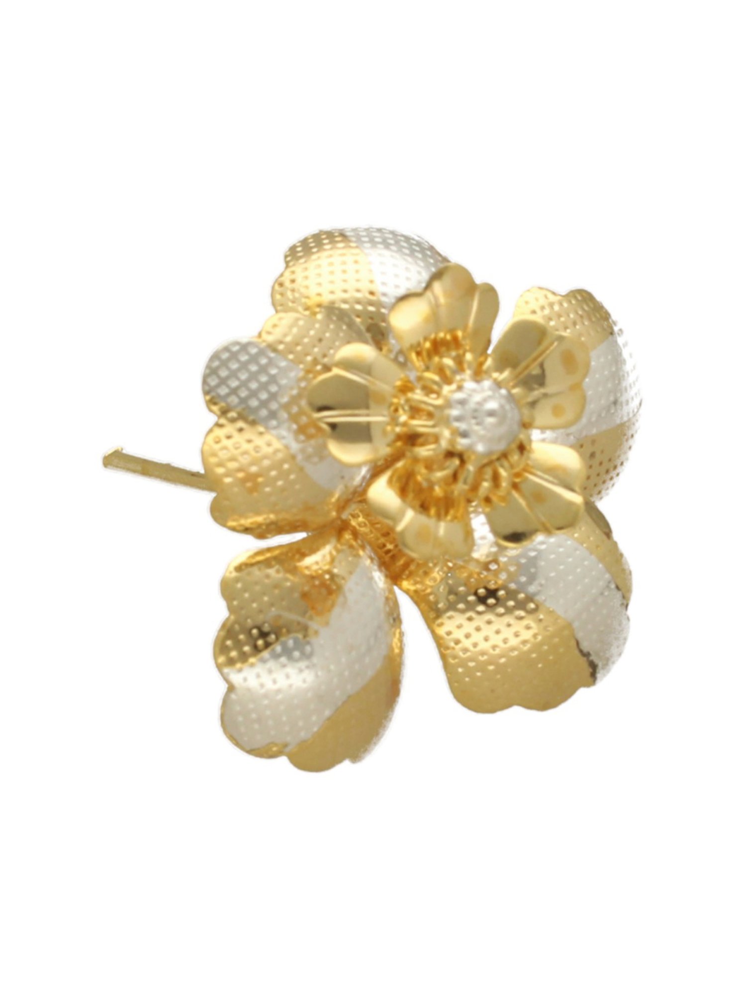 Sri Jagdamba Pearls Golden 0.8 Silver Flower - 9.5 gm