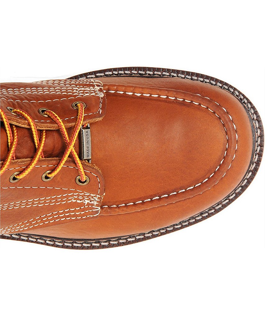 Carolina Men's AMP USA 8#double; Moc Toe Wedge Work Boots