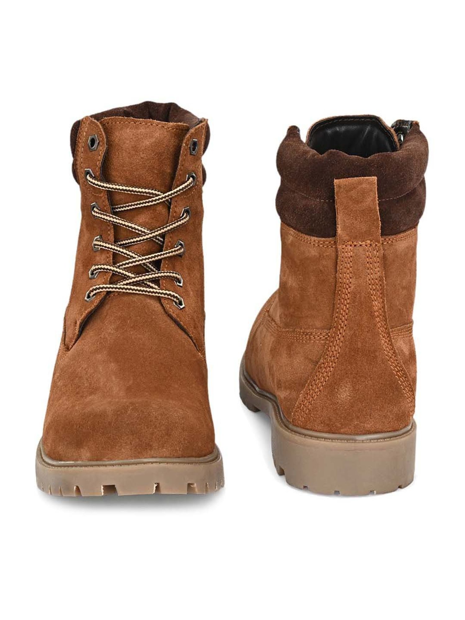 Shences Men's Tan Derby Boots