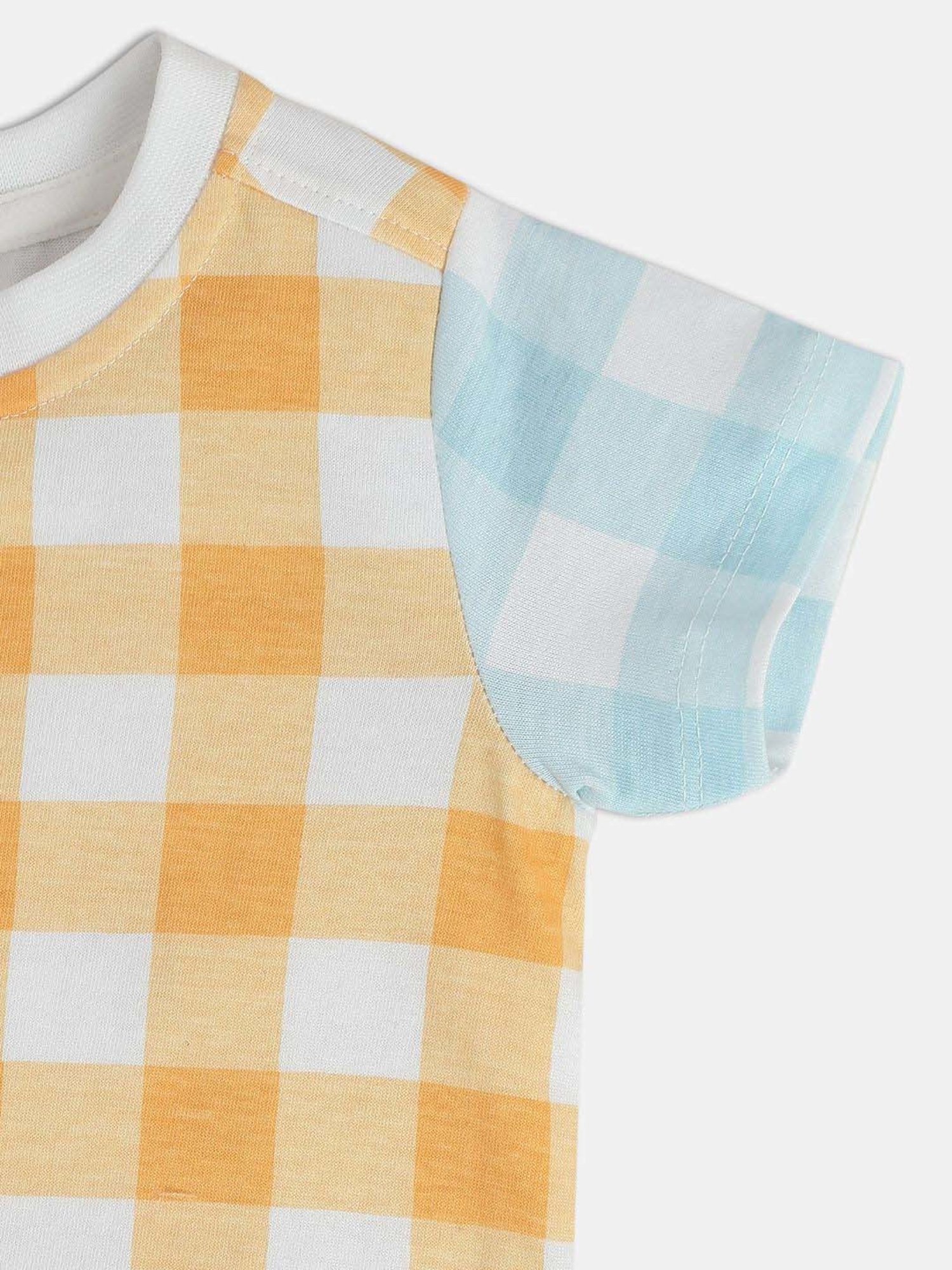 Mothercare Kids Multicolor Checks Shirt with T-Shirt