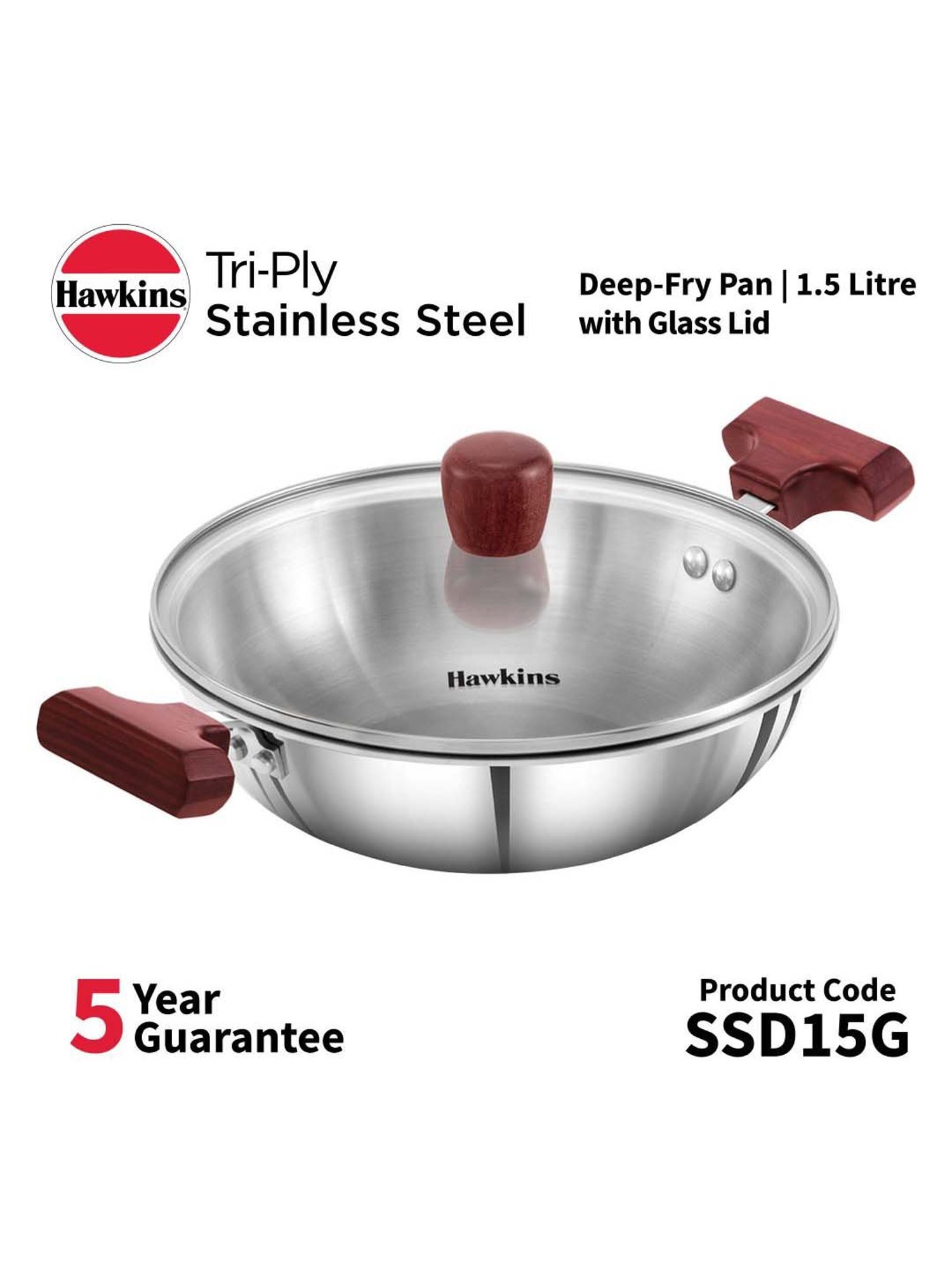 JUDGE Everyday Black Aluminium 20 cm Deep Appachatty With Lid (0.8 L)