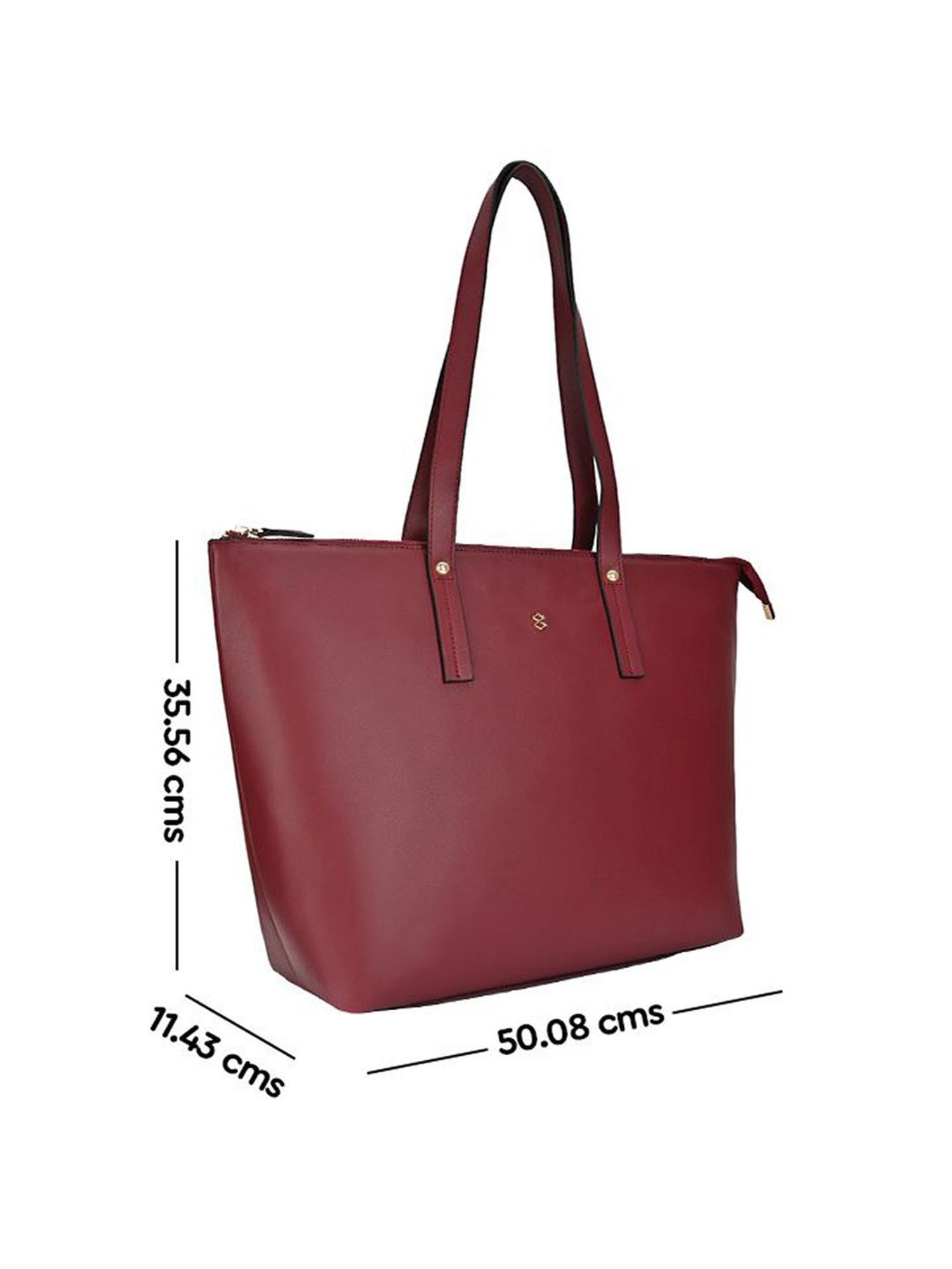 Horra Wine Solid Tote Handbag