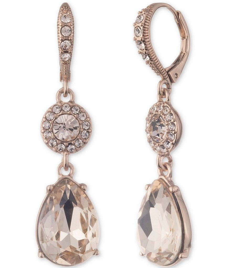 Givenchy Silk Stone Double Drop Earrings
