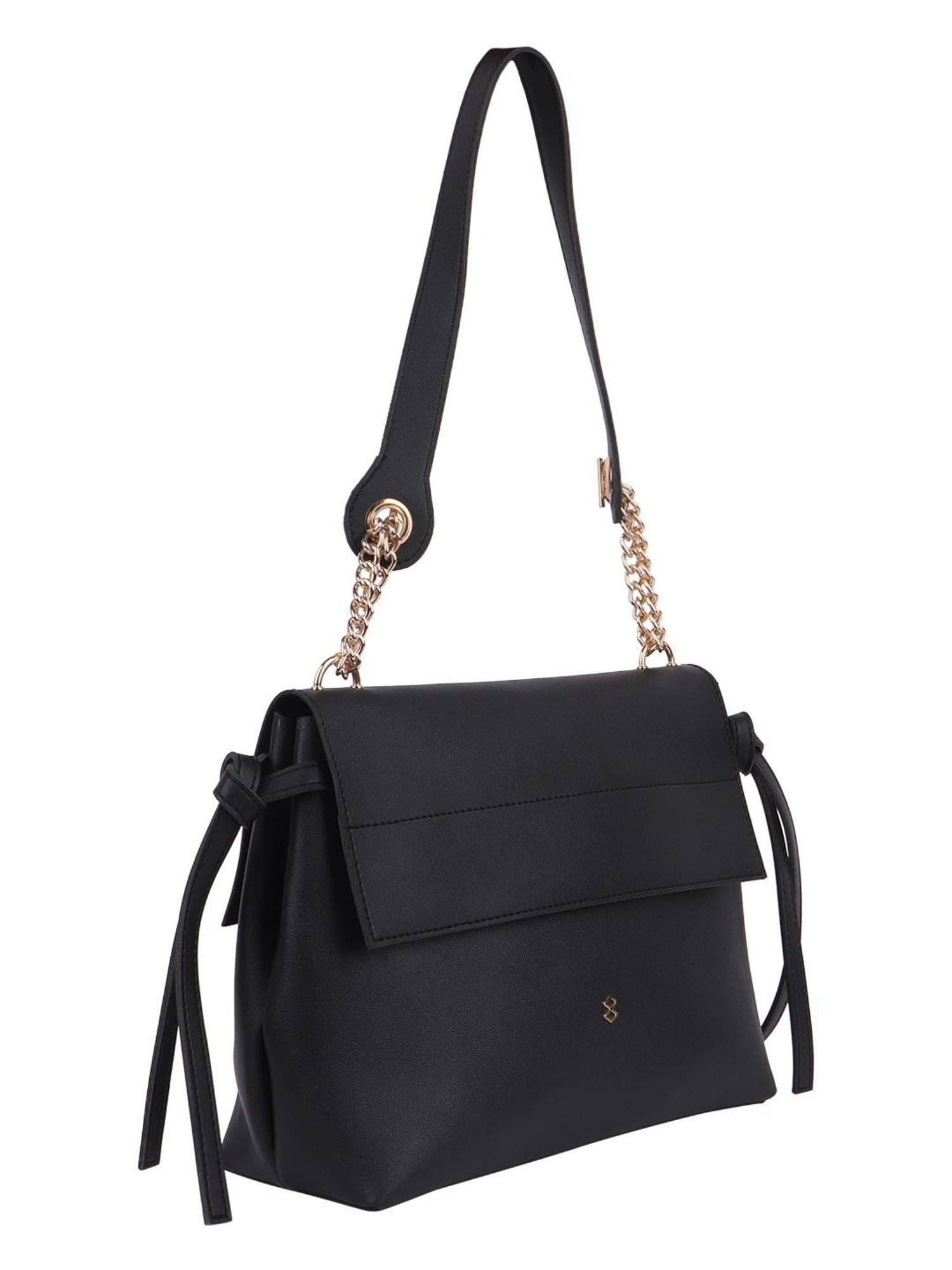 Horra Black Medium Shoulder Bag