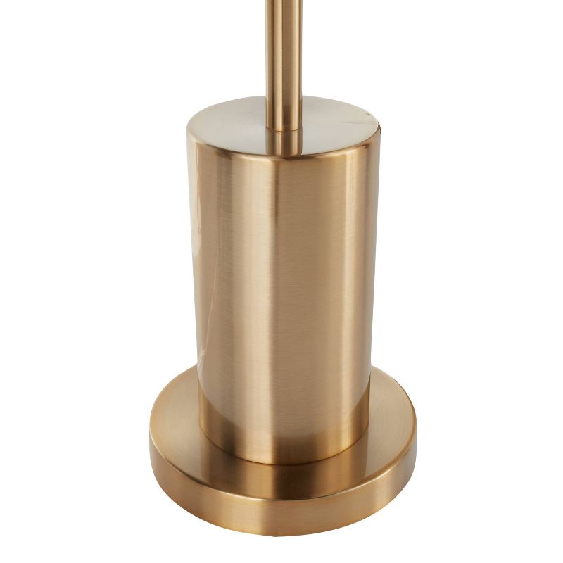 Brushed Stainless Steel Cannes Floor Lamp Silver (Includes LED Light Bulb) - LumiSource