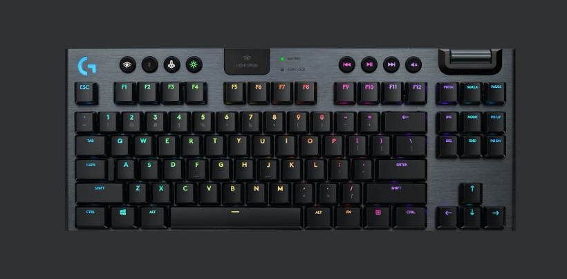 Logitech G913 TKL Wireless RGB Mechanical Gaming Keyboard, Tea Shaft