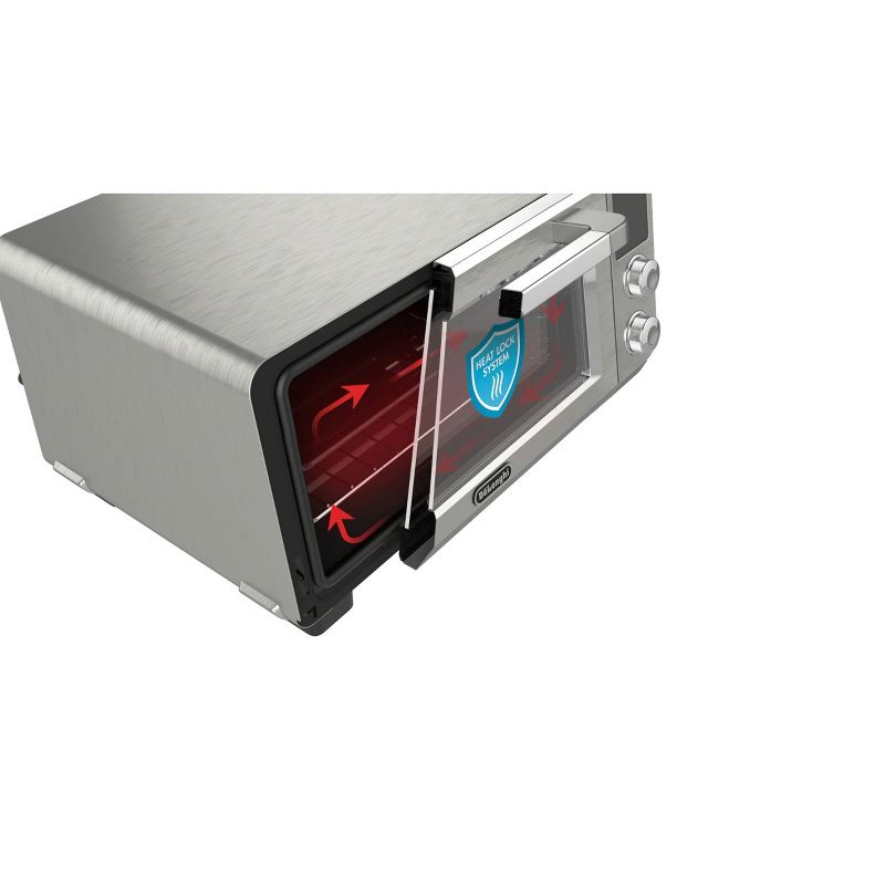 Toshiba MC25CEY-BS 6 Slice Small Stainless Convection Pizza Toaster Oven, Black