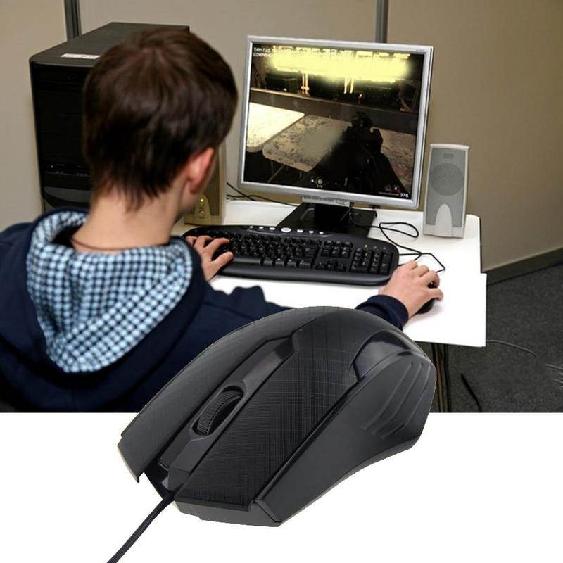 1Pcs Ergonomic Gaming Mouse 3 Keys LED Opto-Electronic Computer Gamer For PC Gamer Supplies Laptop Professional M K0S6