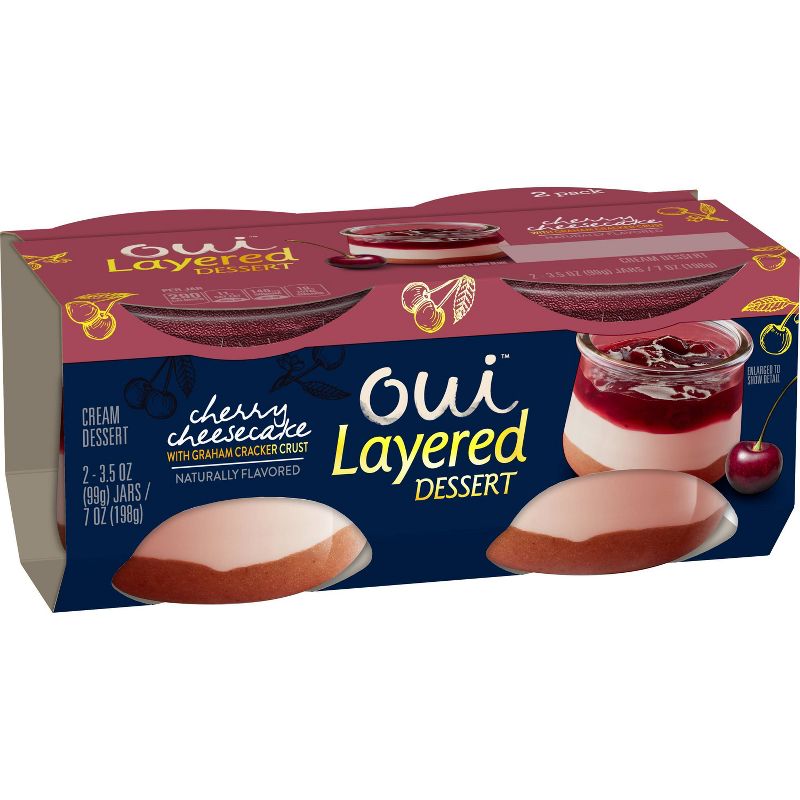 Oui by Yoplait Layered Desserts Cherry Cheesecake - 7oz