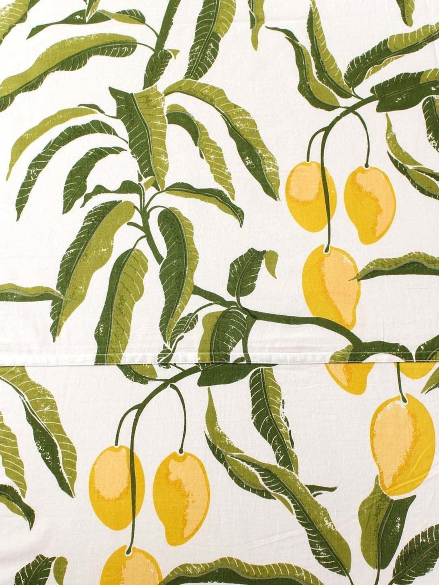 House This Amra White & Yellow Cotton 180 TC Double Bedsheet with 2 Pillow Covers