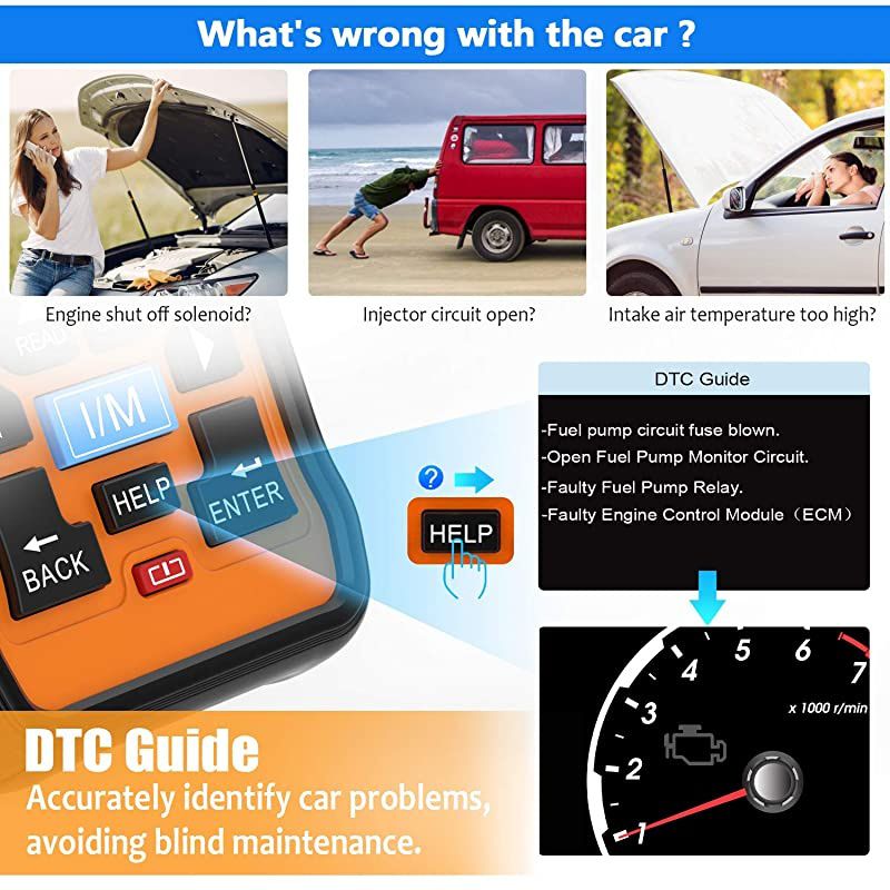 NT301 OBD2 Scanner Professional Mechanic OBDII Diagnostic Code Reader Tool for Check Engine Light