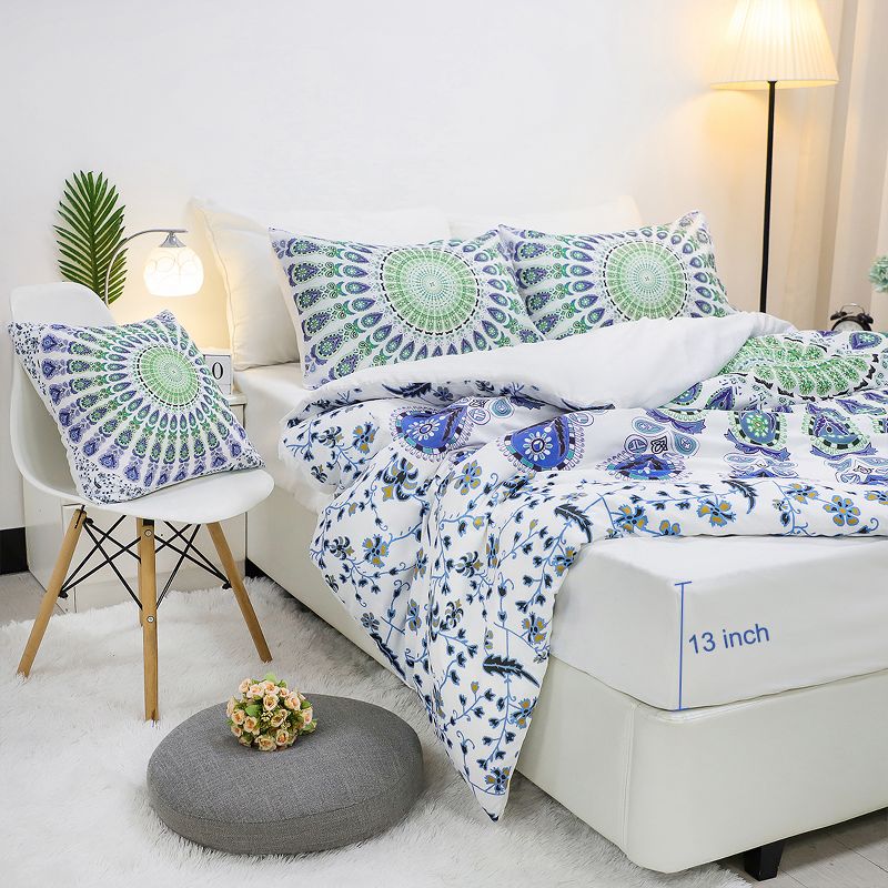 King Oakdale Duvet Cover Set Gray - Stone Cottage