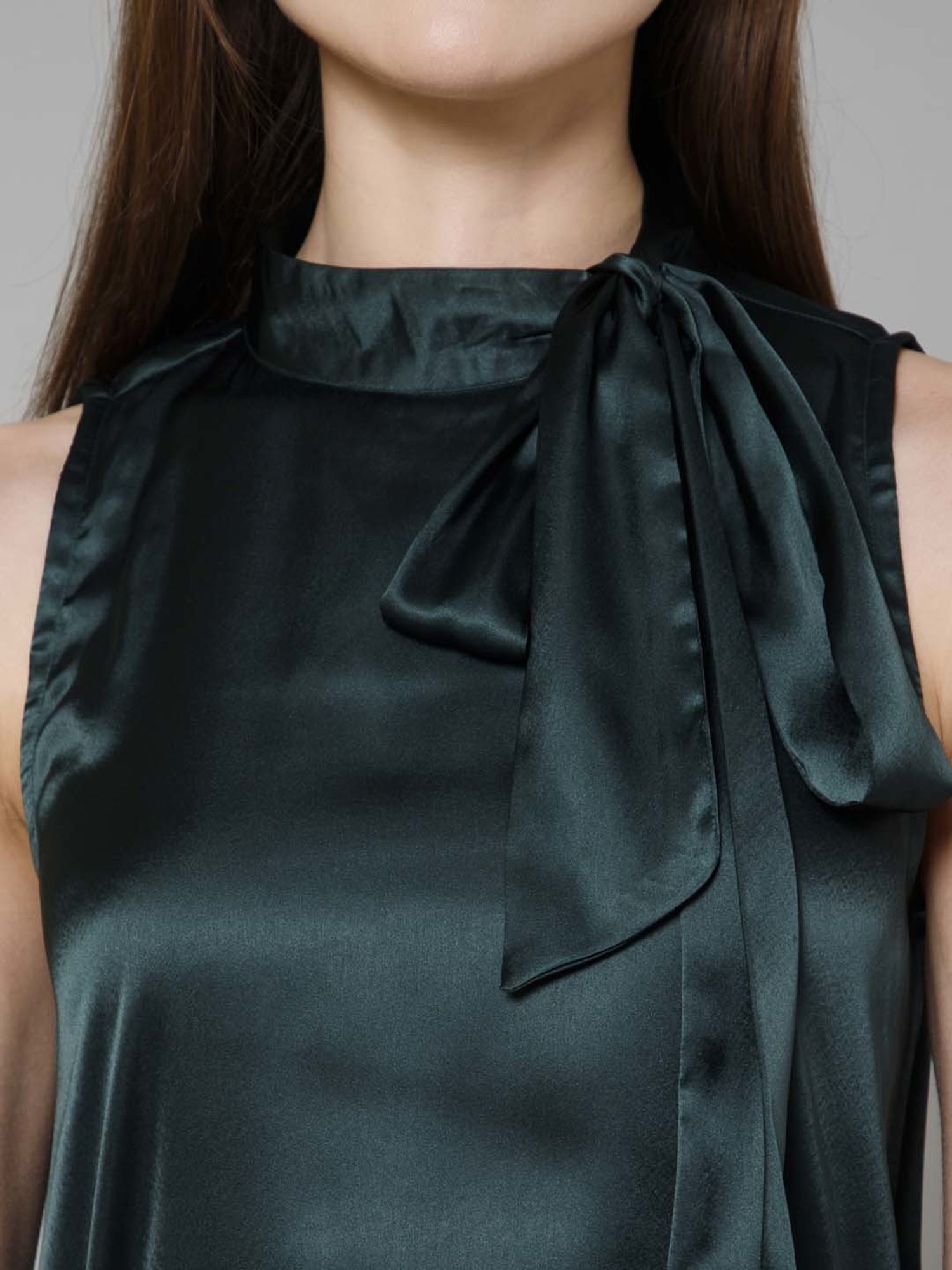 PURYS Bottle Green Regular Fit Top