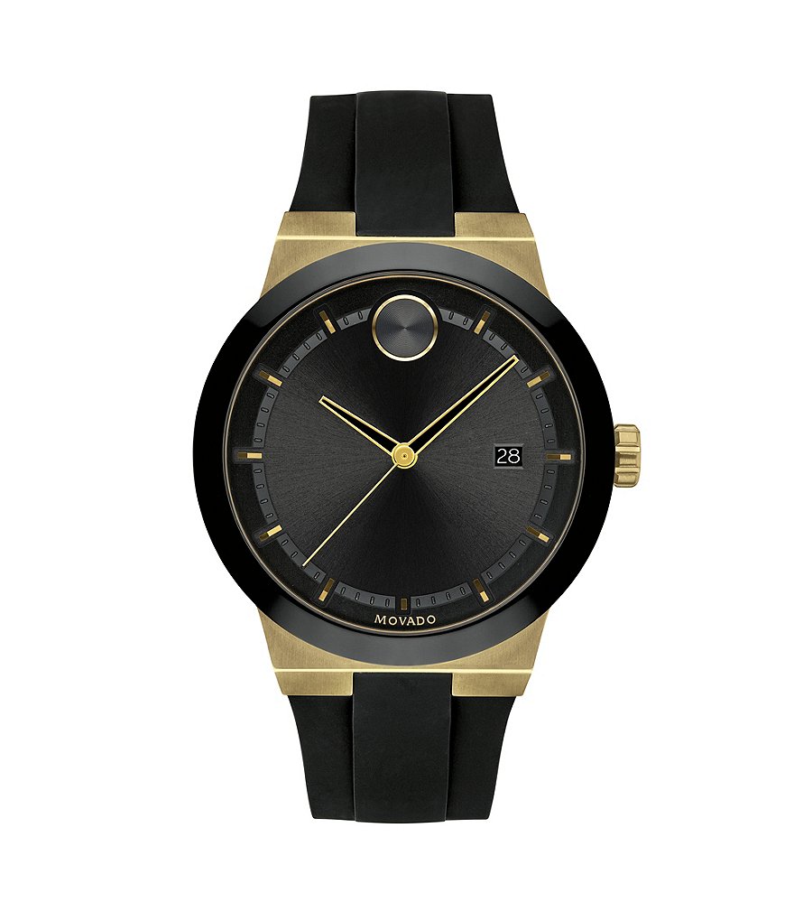 Movado Bold Men's Black Gold Swiss Quartz Fusion Watch