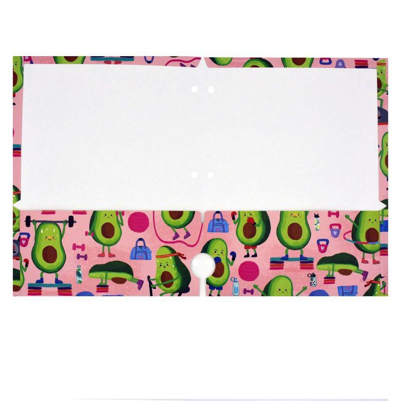 Avocado People 2 Pocket Paper Folder Pink - Greenroom