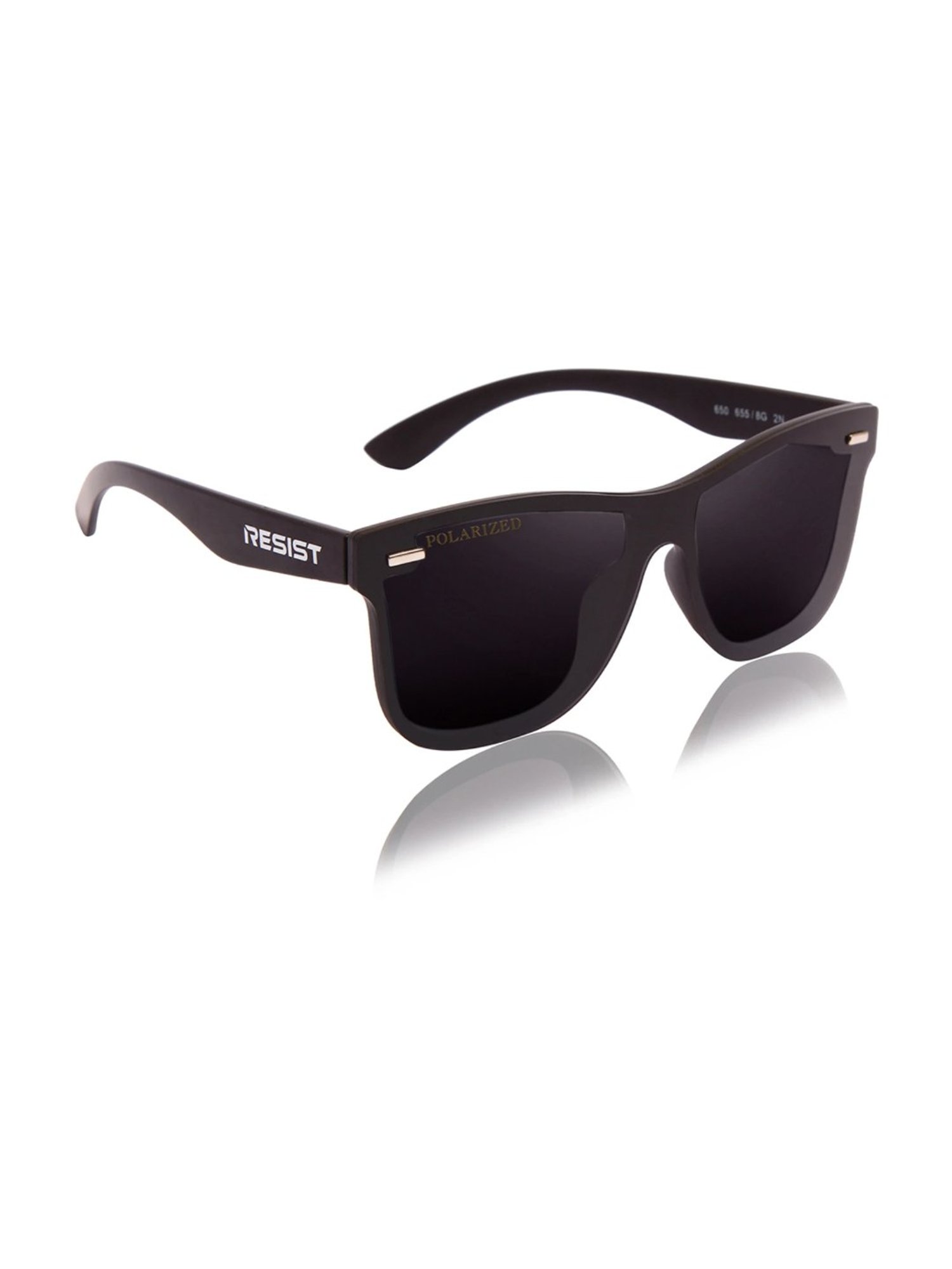 Resist Eyewear Black Polarized Unisex Sunglasses
