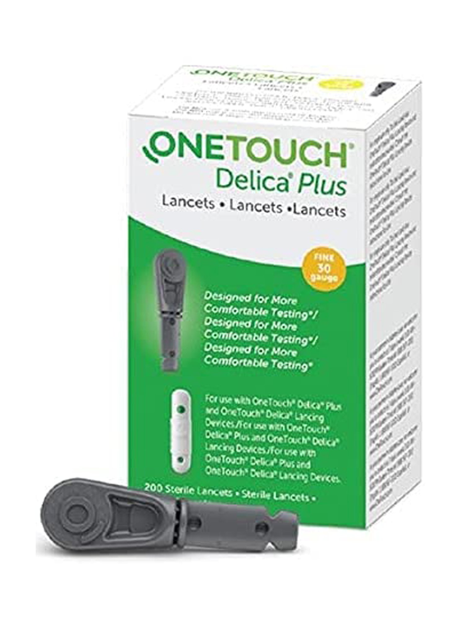 OneTouch Delica Plus Lancets | Pack of 50 Lancets | For Virtually Pain Free Blood Glucose Testing