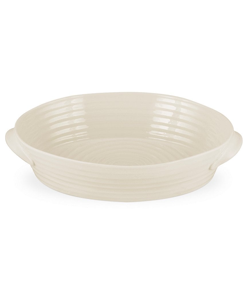 Sophie Conran for Portmeirion Porcelain Pebble Large Handled Oval Roasting Dish