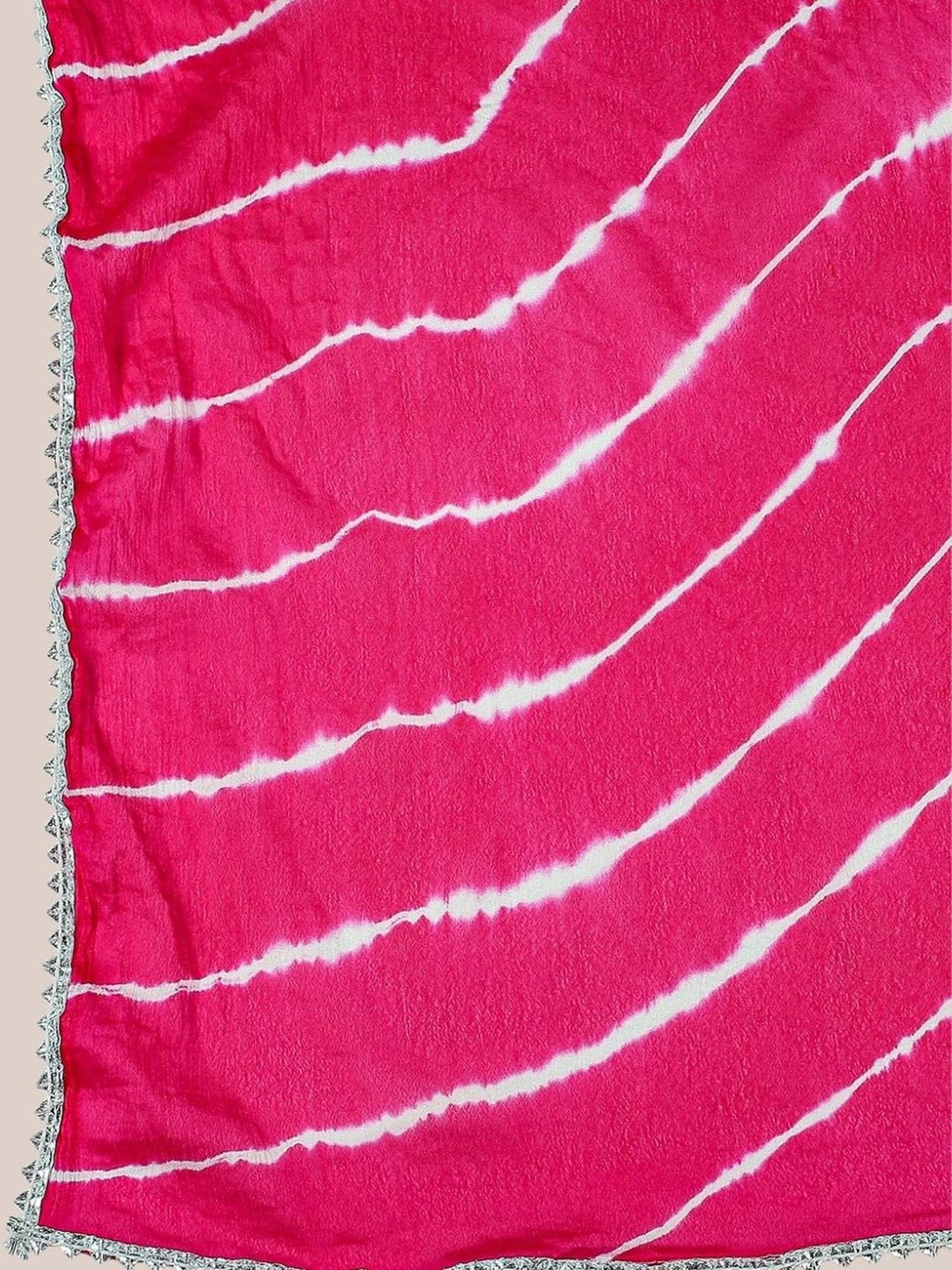 Dupatta Bazaar Leharia Rani Pink Striped Dupatta