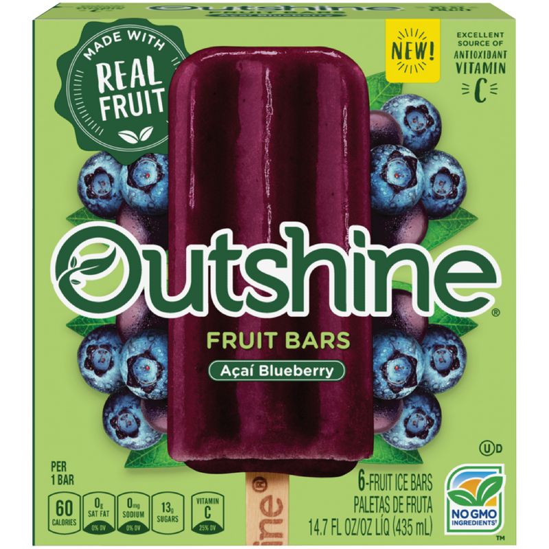 Outshine Acai Blueberry Frozen Fruit Bars - 14.7 fl oz