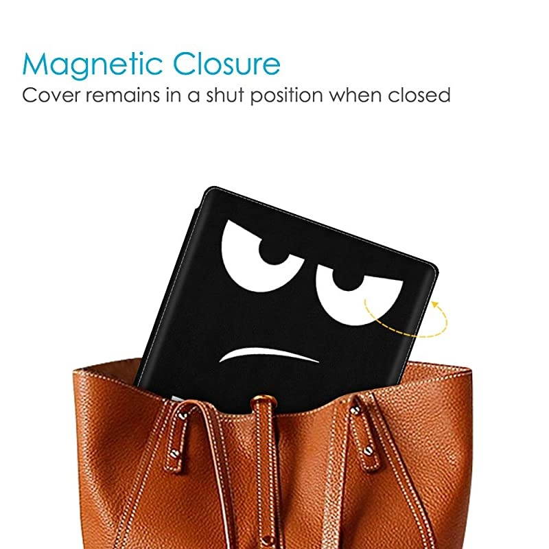 Vegan Leather Case for Kindle Oasis (10th and 9th Gen, 2019 and 2017 Release) - Slim Fit Protective Cover, Don't Touch