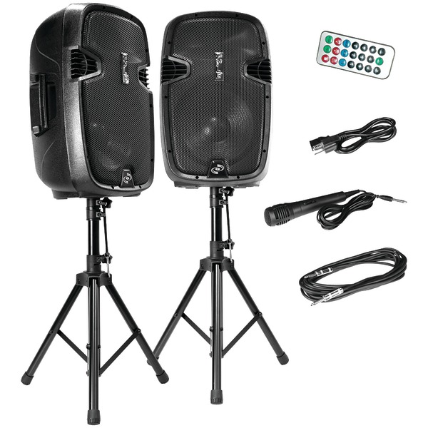 1,800-Watt Bluetooth(R) Active/Passive Dual Speaker System Kit